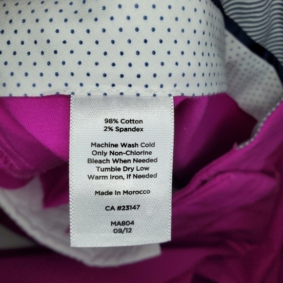 Talbots Crop pants Magenta Pink size 10P - Picture 9 of 10